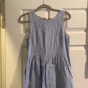 Blue striped dress